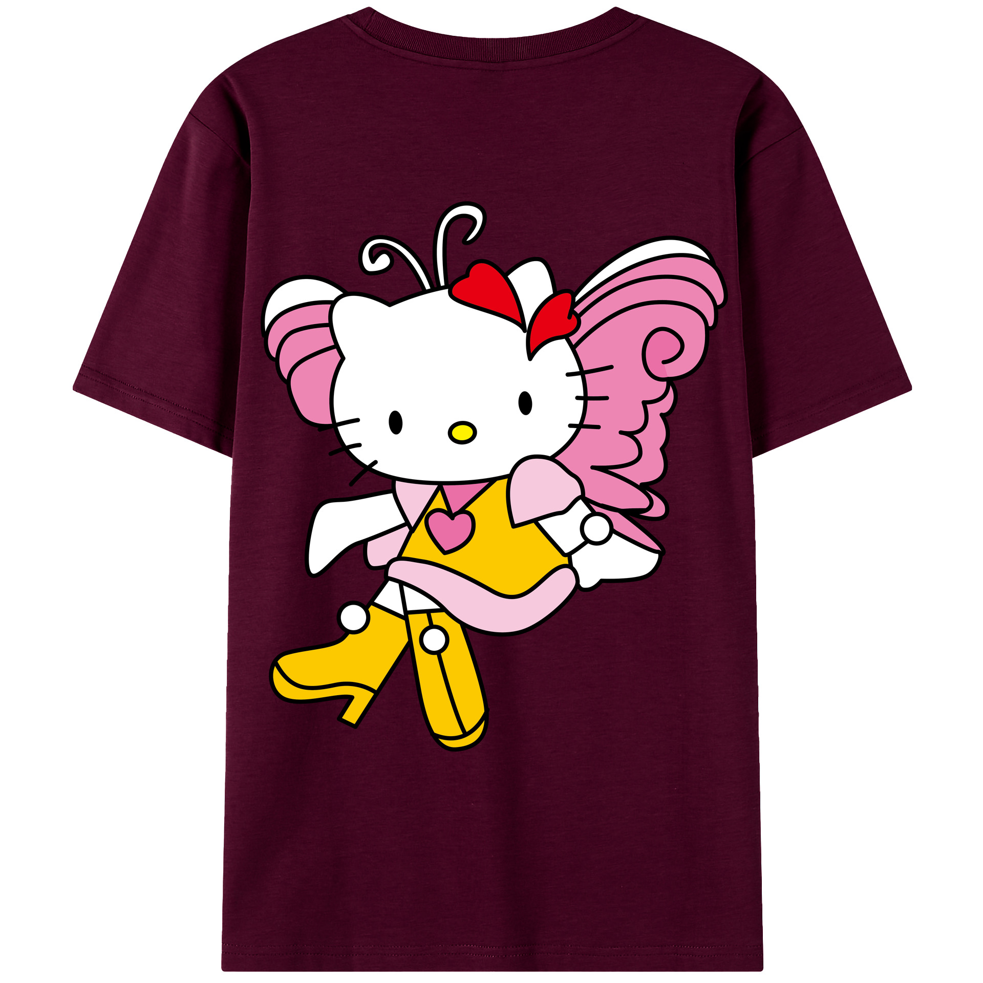（画像用） Hello Kitty ハローキティ レディース半袖Tシャツ(バックプリント)